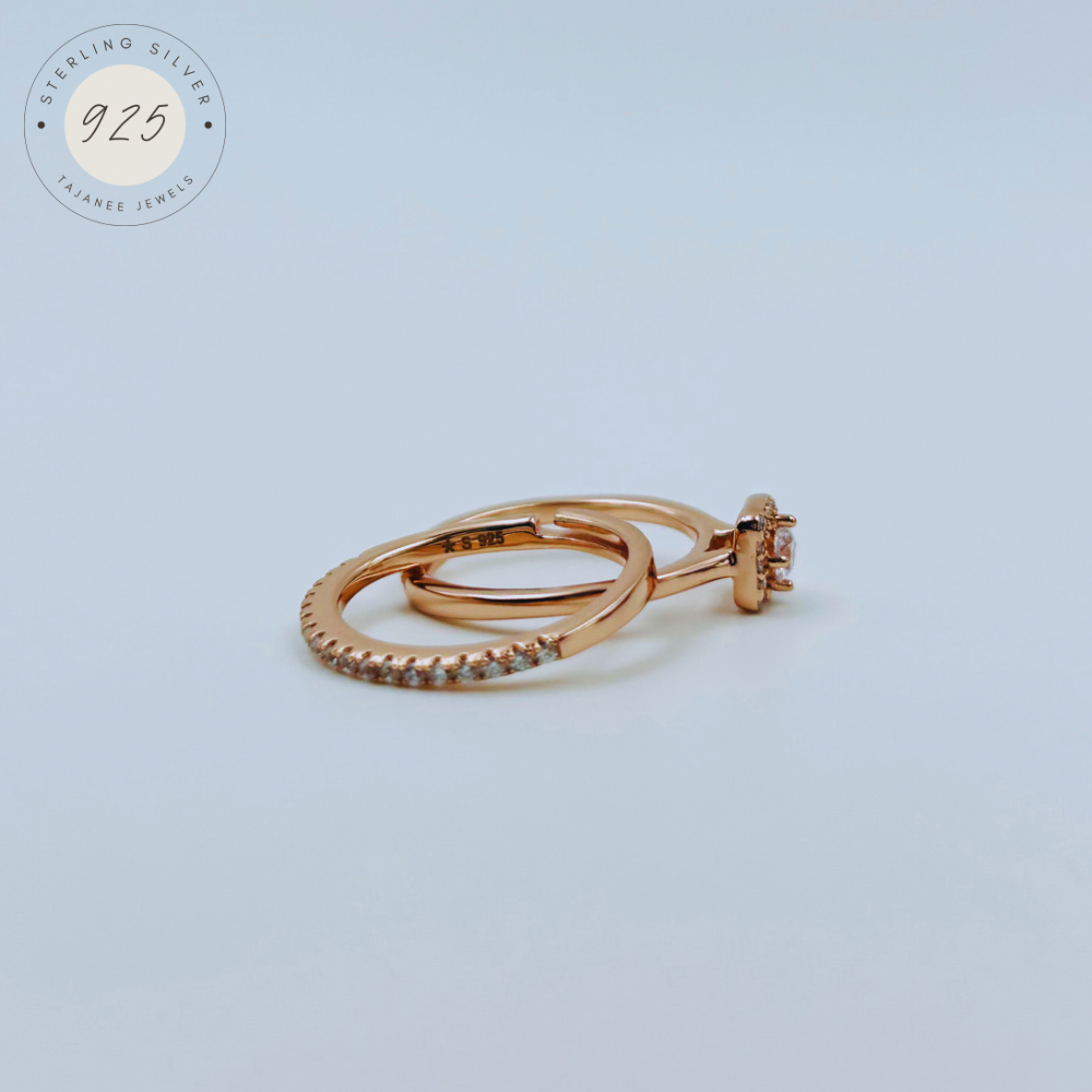 Dual Rose Gold Adjustable Ring