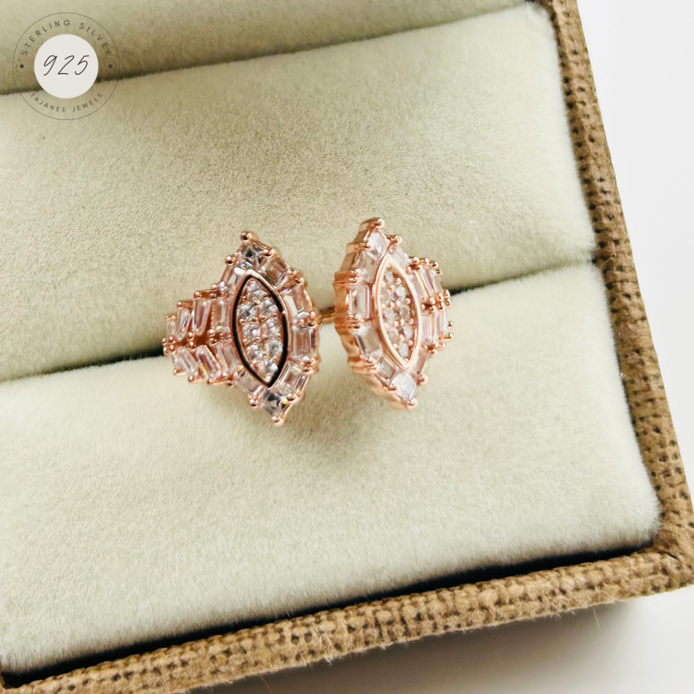 Dual Eye Shaped Adjustable Ring