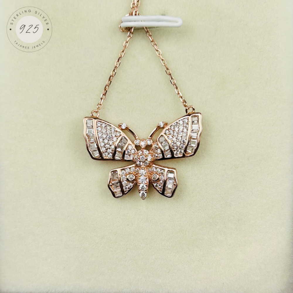 Rose Gold Butterfly Pendant