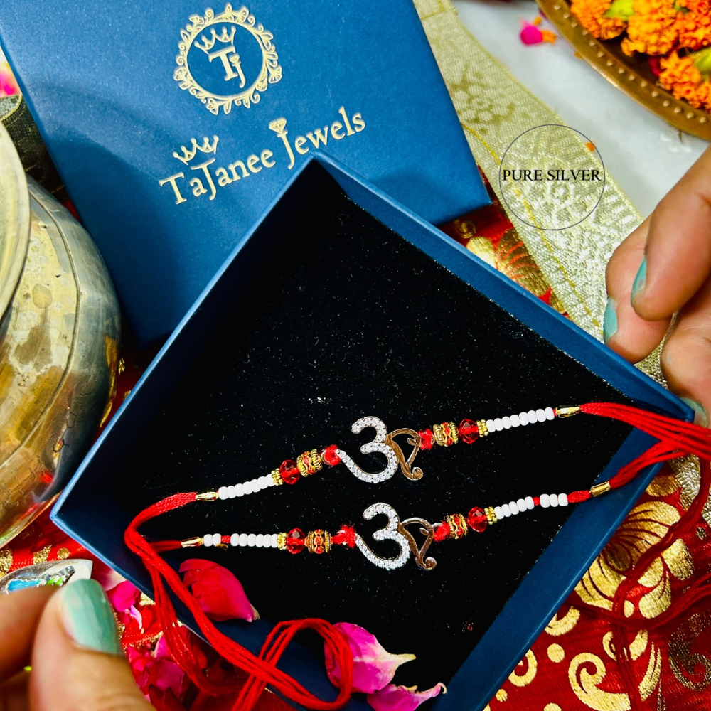 925 Silver OM Rakhi