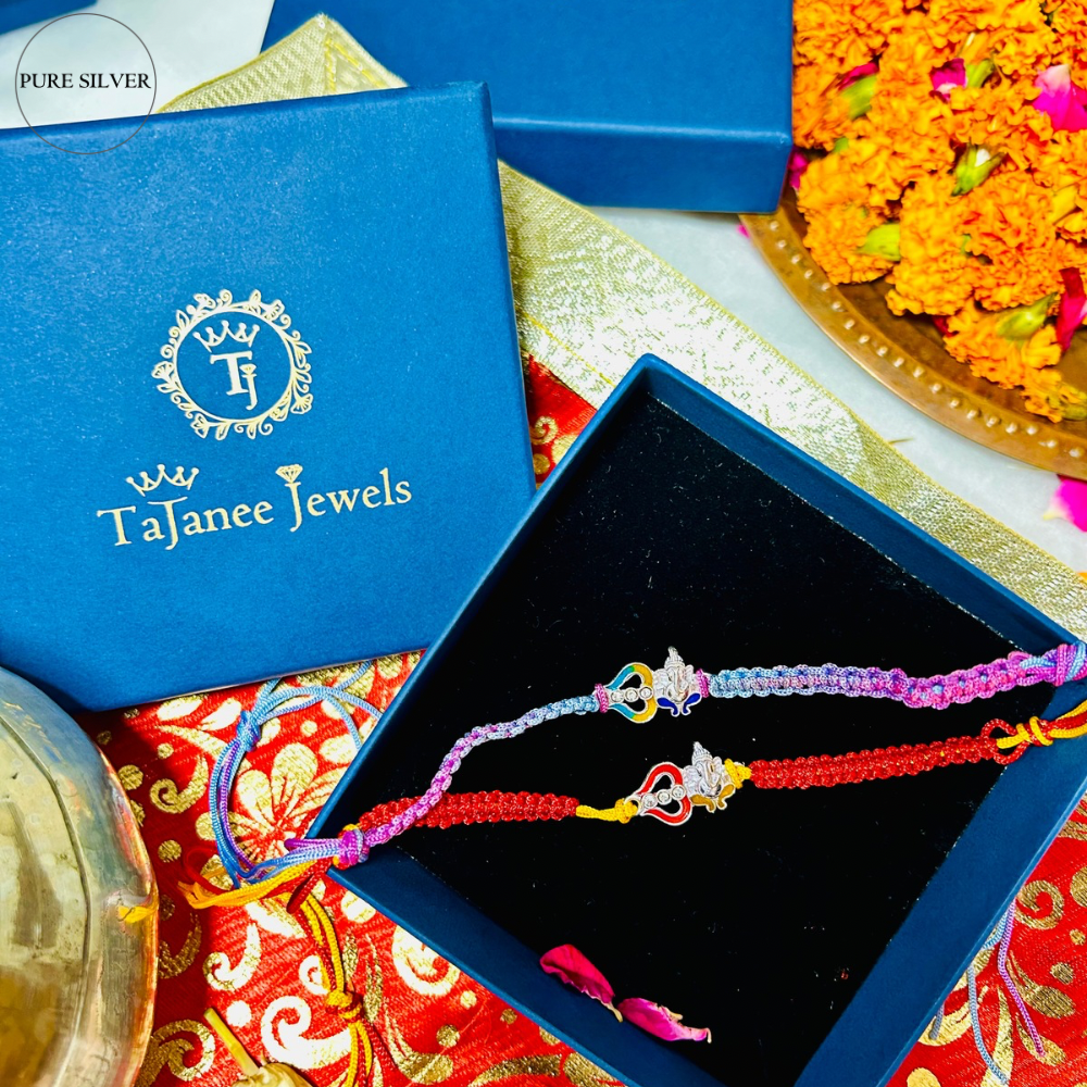 Silver Ganesh Rakhi