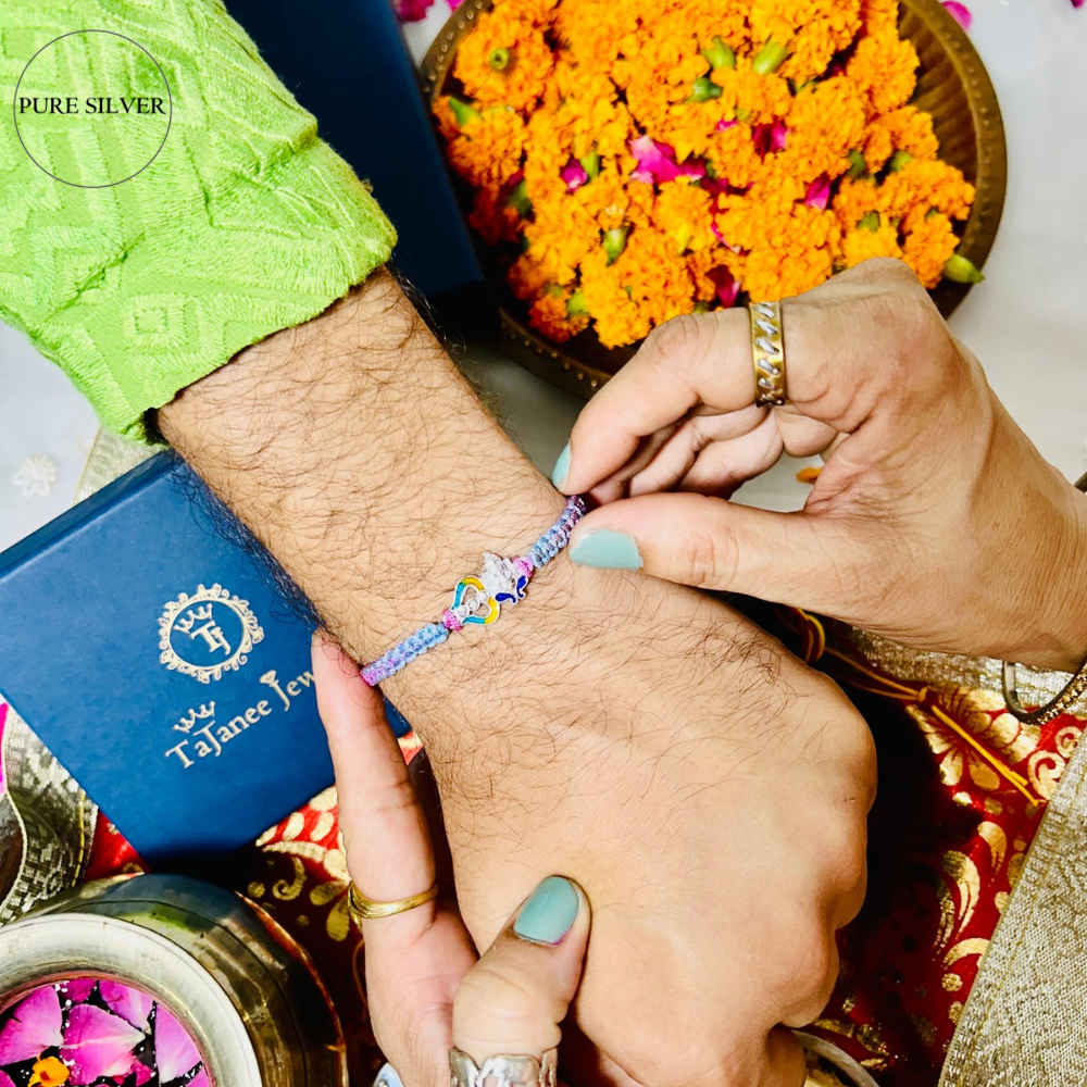 Silver Ganesh Rakhi