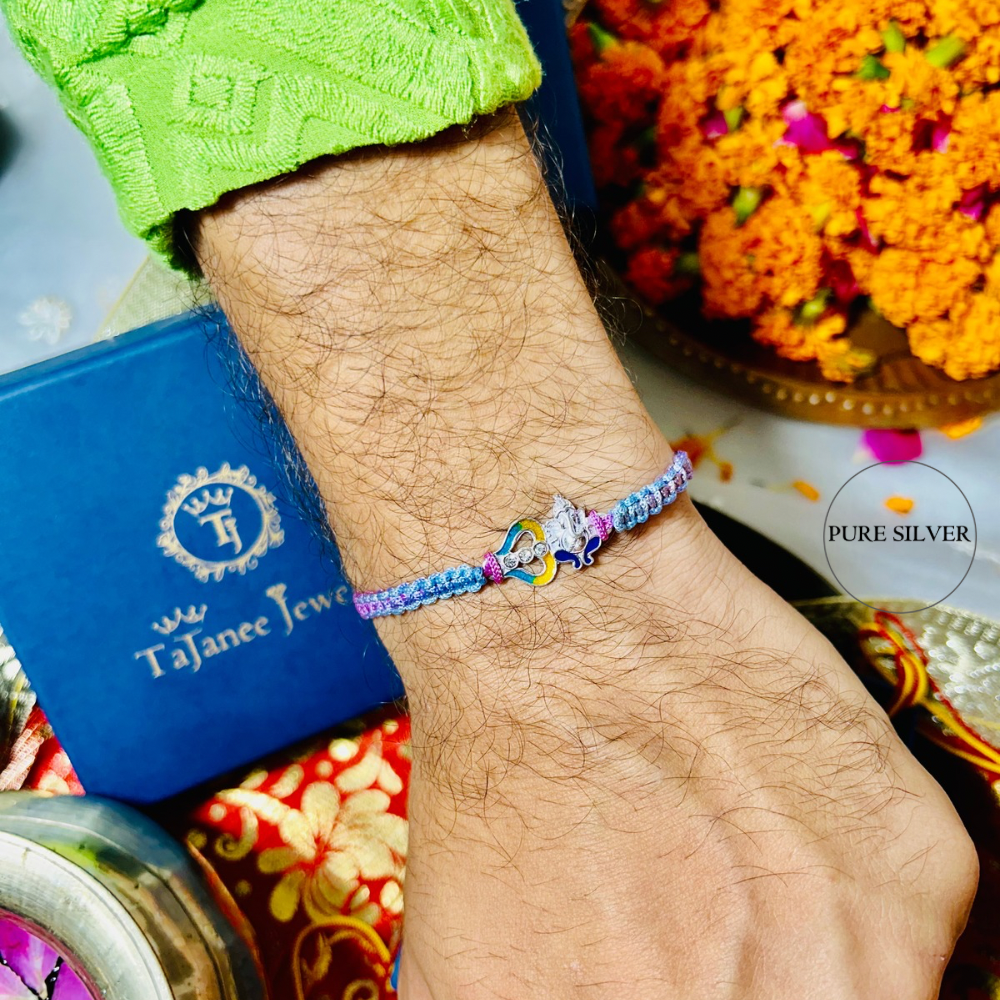 Silver Ganesh Rakhi
