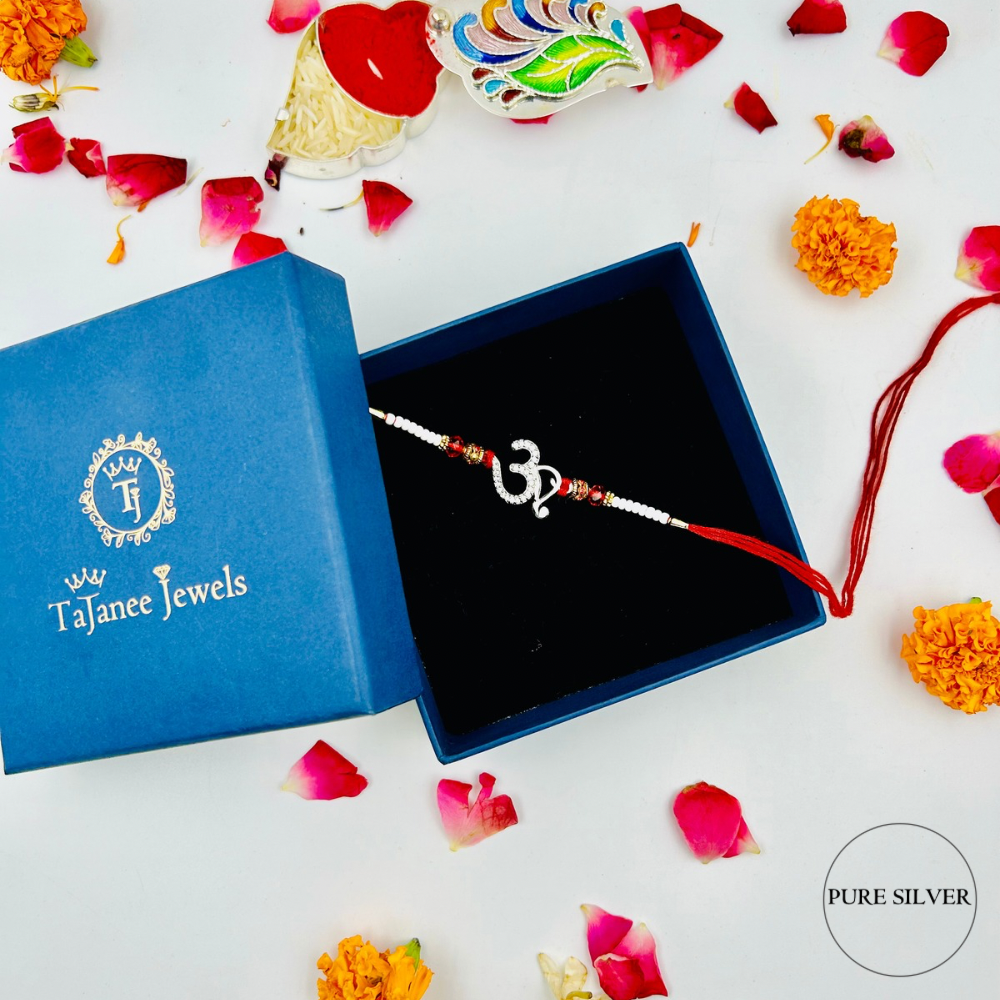 925 Silver OM Rakhi
