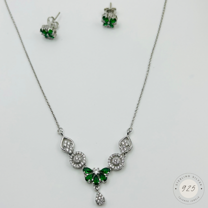 Emerald Butterfly Set
