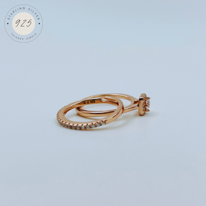Dual Rose Gold Adjustable Ring