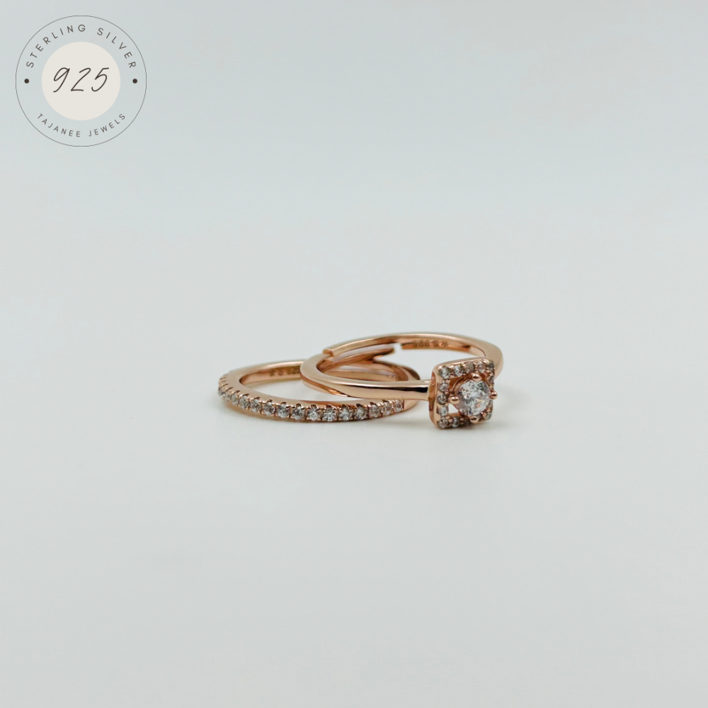 Dual Rose Gold Adjustable Ring