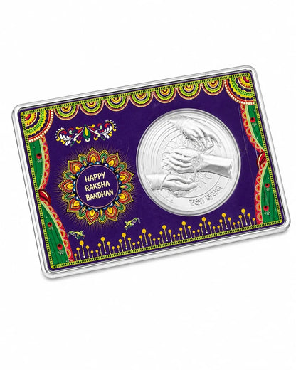 999 Silver Coin Rakhi Box - Full of Nostalgia