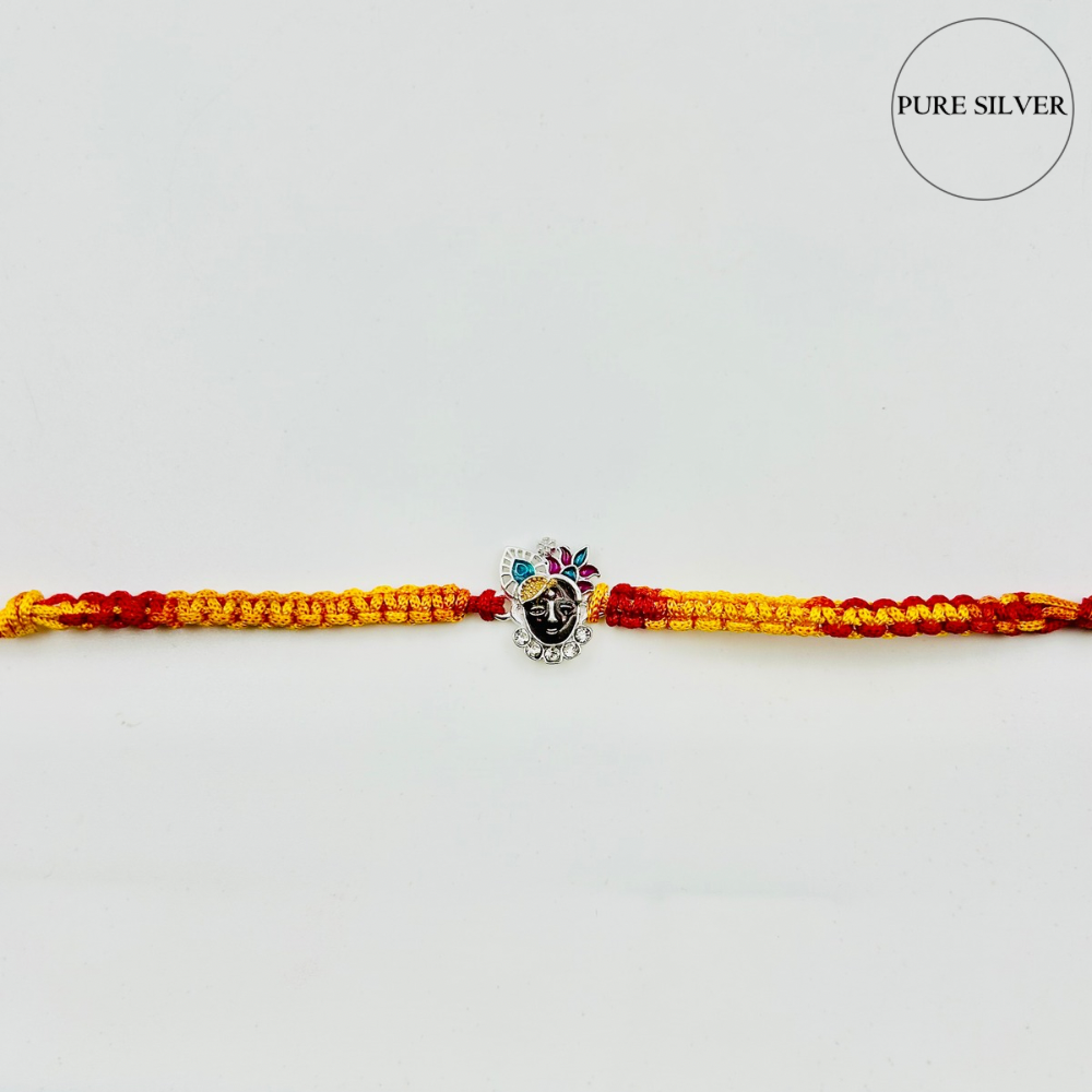 Silver Krishna Rakhi