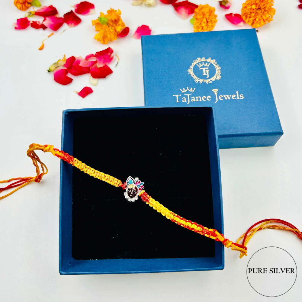 Silver Krishna Rakhi