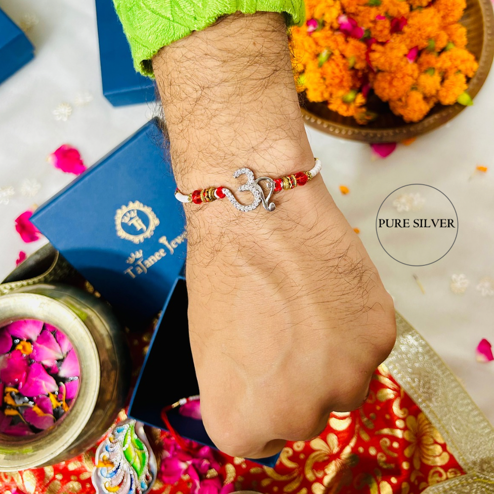 925 Silver OM Rakhi