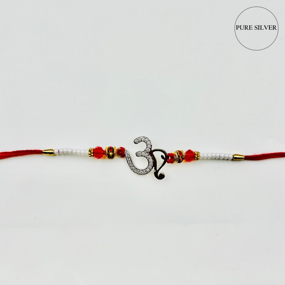 Silver Trishul Rakhi 🕉️