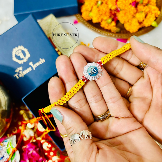 Silver Shree Rakhi